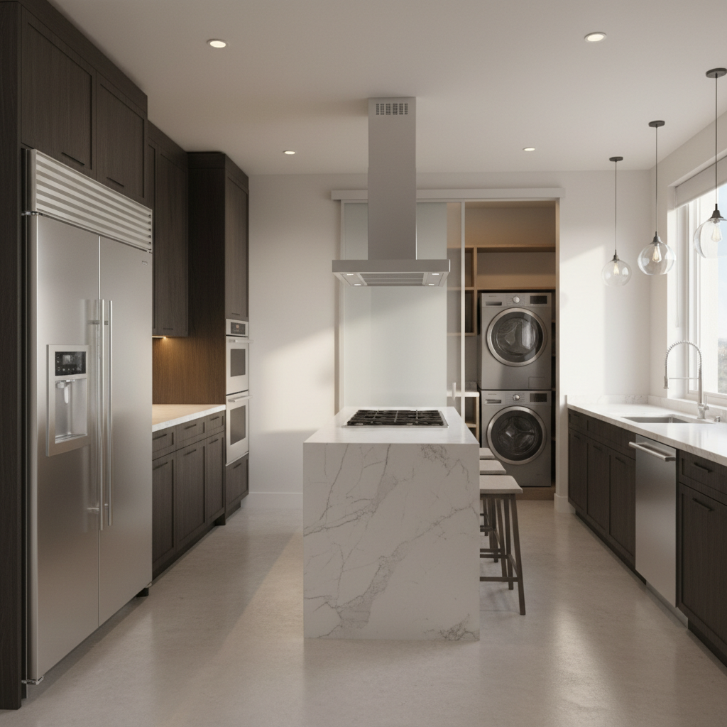 Premium household appliances in a luxury home